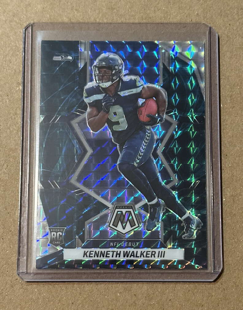KENNETH WALKER III 2022 Mosaic GENESIS NFL Debut ROOKIE RC #284 🔥 SSP