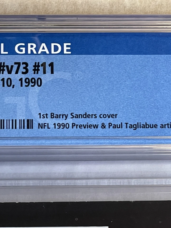 Barry Sanders 1st Sports Illustrated CGC 9.2 Newsstand 9/10/90 NEW SLAB!!! - Image 2 of 3