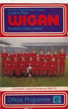 Wigan v Barrow 1970/1 (29 Aug) Lancashire Cup