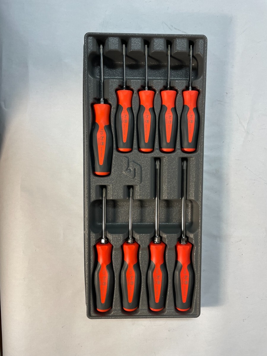 Snap On Tools New SGDTX90BR 9 Piece TORX Soft Grip Screwdriver Set