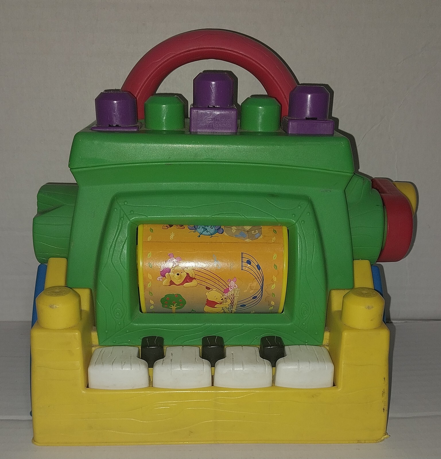 Vintage Mega Bloks Winnie the Pooh Musical Organ Piano Crank for Theme Song