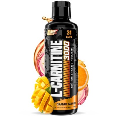 Liquid Carnitine 3000 Orange Mango 16 Fl Oz 31 Servings Nutrex Research