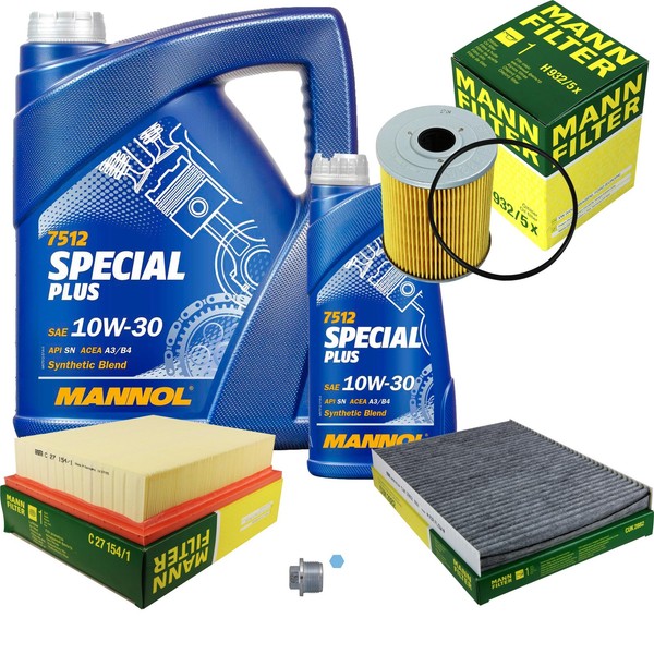 Inspektionspaket 6L Mannol Special Plus 10W-30 FüR VW Golf III 2.8 VR6 Vento-image