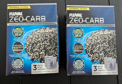 Fluval Zeo-Carb, Chemical Filter Media for Freshwater Aquariums (2 boxes!)