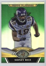 2011 Topps Platinum Green Refractor Sidney Rice #47 10ou