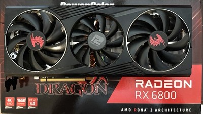PowerColor Red Dragon AMD Radeon RX 6800 3DHR OC 16GB GDDR6 Graphic Card