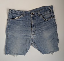 Vintage Levi  s for Men Cut-Off Denim Shorts Orange Tab Distressed USA 34x15