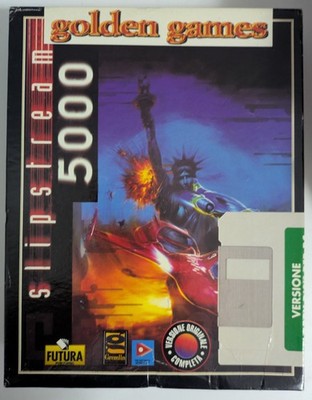 Slipstream 5000 PC 3.5'' Big Box 1995 Italian Gremlin Interactive Future Tested