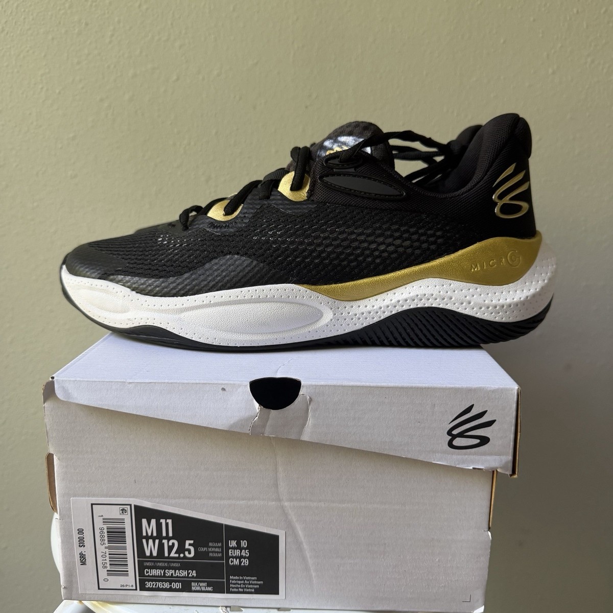Under Armour UA Curry Splash 24 Basketball Shoes Shoes Black