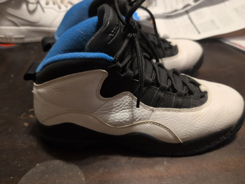 Nike Air Jordan Retro X 10 Orlando Magic 310806-108 Zapatos Talla 6.5Y Mujer 8 Foto 4 de 4