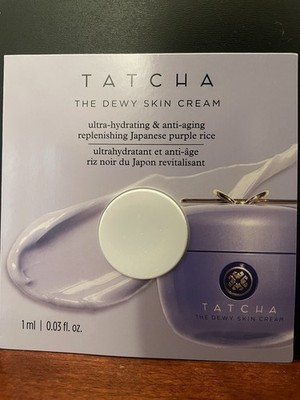 5x Tatcha the Dewy Skin Cream Ultra Hydrating Anti-Aging Samples .03fl oz  Each