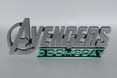 Avengers Doomsday 3D printed Logo Sign Wall Desk Shelf Art