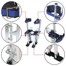 Drywall Stilts 24-40 Inch Aluminum Tool Painters Walking Painting Taping Silver