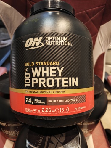 Optimum Nutrition Gold Standard 100% Whey Powder Double Rich Chocolate ...