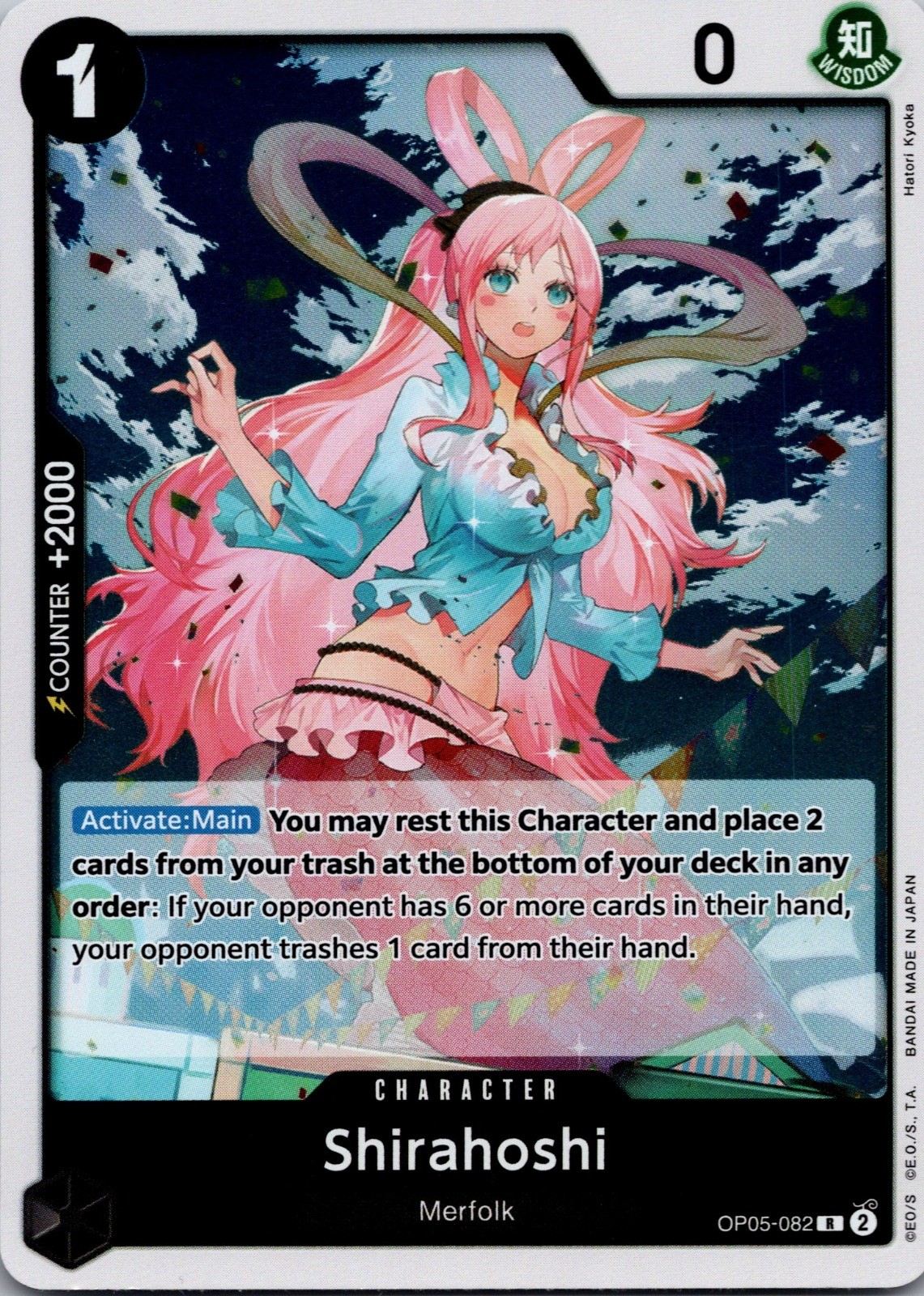 Shirahoshi Foil R Awakening of the New Era OP05-082 NM