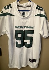 Nike On Field #95 Quinnen Williams NY Jets NFL  Jersey Sz S