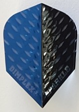 Harrows Sparkle Dimplex Blue and Black Two Tone Standard Dart Flights