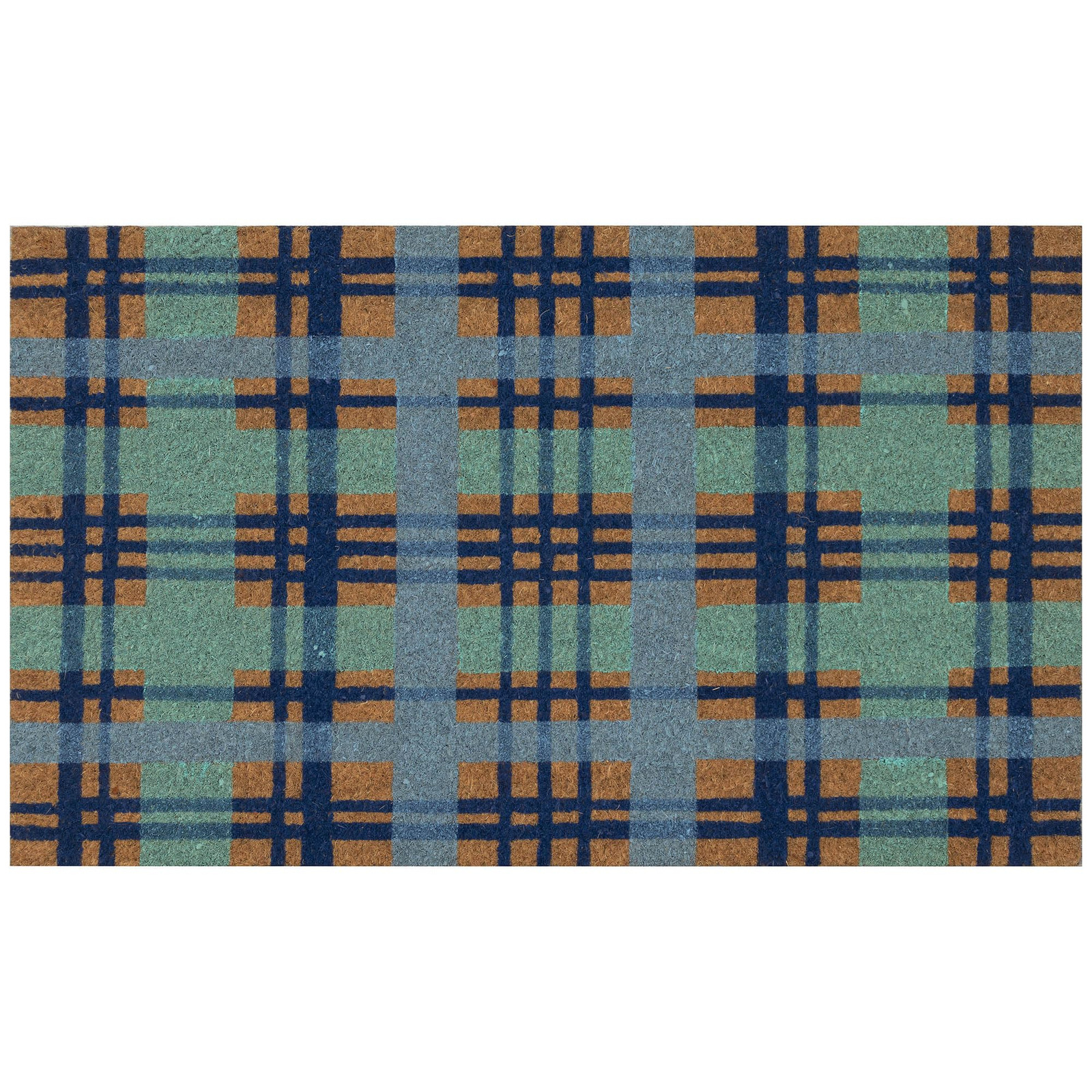 Natura Doormat Non-Slip Natural Fiber Outdoor Mat-Traditional, Geometric, Hol...