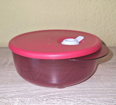 Tupperware MicroCook Mikrowellenbehälter Rock N Serve Round 600 ml Rot Neu