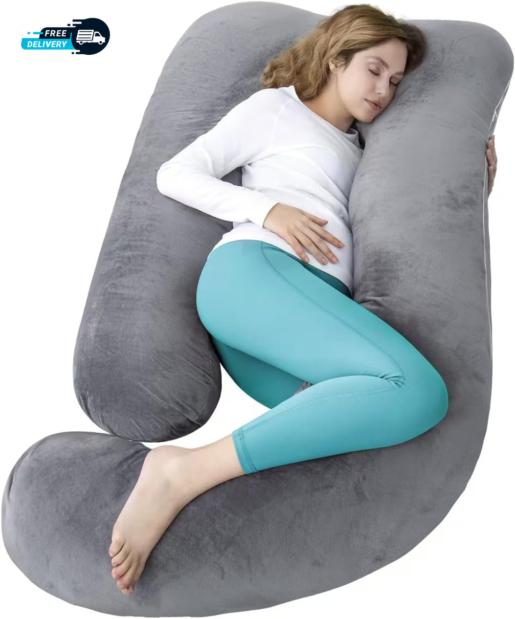 For Sleeping Extra Large U Shaped Body Pillow