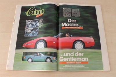 Auto Bild 19/1992 Chevrolet Corvette Cabrio mit 300PS besser als...?
