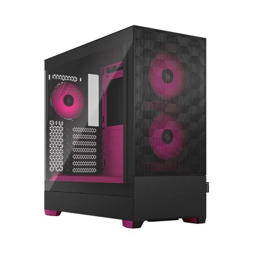 Fractal Design Pop Air Rgb Magenta Core Tg Gaming Case W/ Clear Glass Window Atx - Picture 1 of 2
