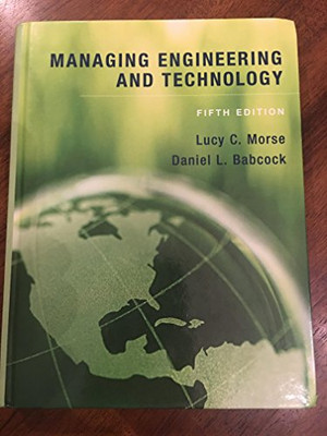 Managing Engineering and Techn - VERY GOOD