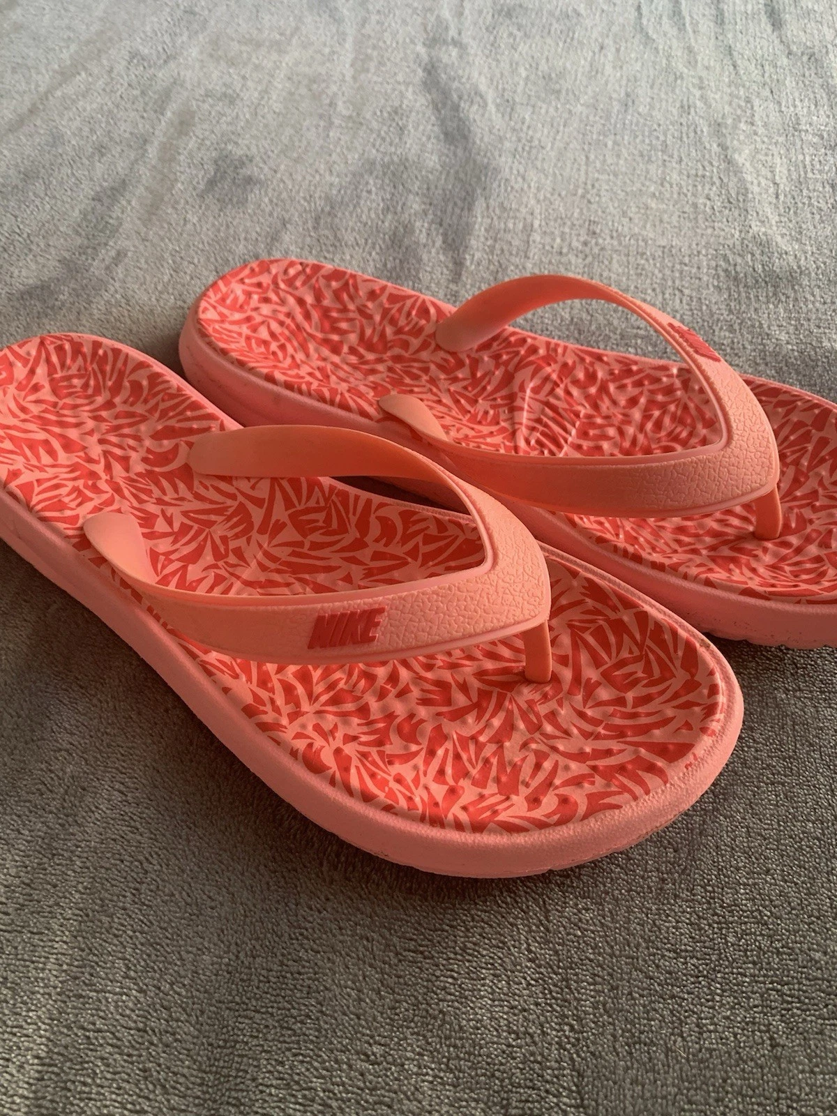 Sandali infradito Nike arancione rosa bambina junior taglia 6