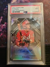 T.J. Friedl (RC) Cincinnati Reds | 2022 Topps Fire Autograph | PSA 9 MINT