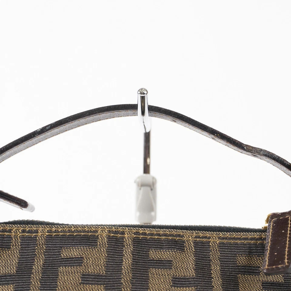 FENDI Zucca Canvas Handbag Brown FF Logo Vintage 11102200020 - Image 2 of 4