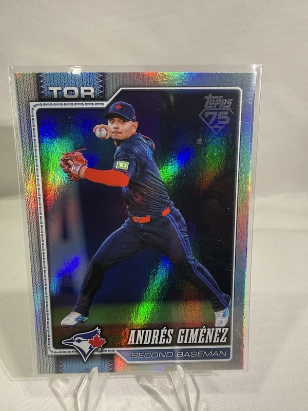 2026 Topps Series 2 Andrés Gimenez Rainbow Foil #588 - Blue Jays