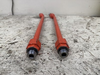 Kx040 Right Side Hydraulic Line Pipe Hardline Tube Threaded W/ Gasket & Fittings