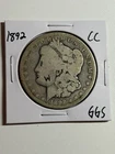 1892 CC Morgan Silver Dollar $1 G Details Rare Carson City Mint