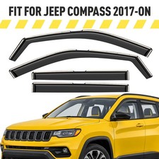Rain Guards Vent Visors Shade for 2017-2026 Jeep Compass SHATTERPROOF
