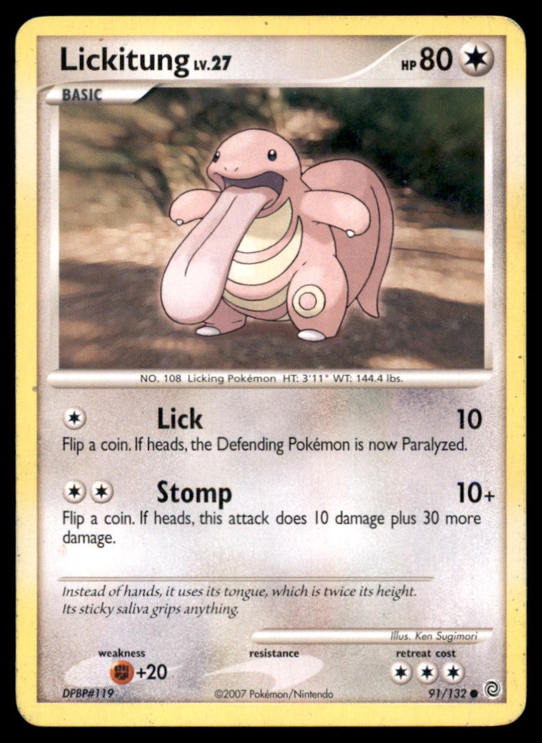 Lickitung 91 132 C Secret Wonders Pokemon MP