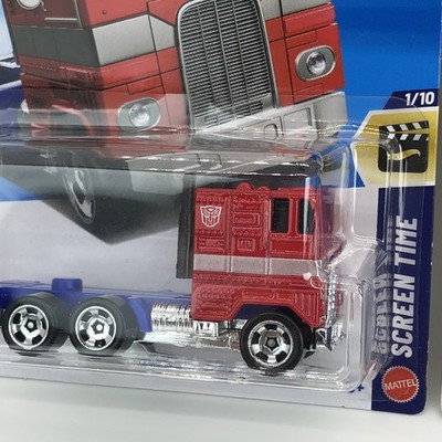 Hot Wheels Optimus Prime Transformers Hasbro HW Screen Time Lot Of
