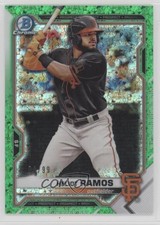 2021 Bowman Chrome Prospects Green Mini-Diamond Refractor 6/99 Heliot Ramos 0nr3
