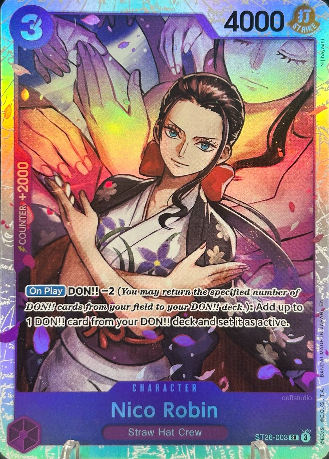 • Nico Robin • ST26-003 SR Starter Deck 26 Holo Foil One Piece TCG NM
