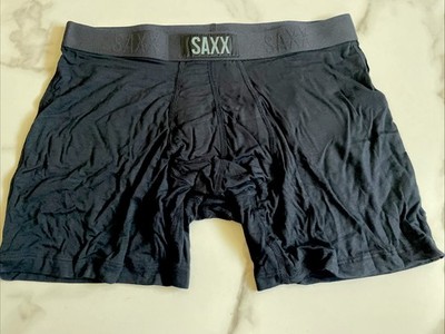 New SAXX Mens Boxer Brief Underwear Ballpark Pouch Suport VIBE Super Soft Size L