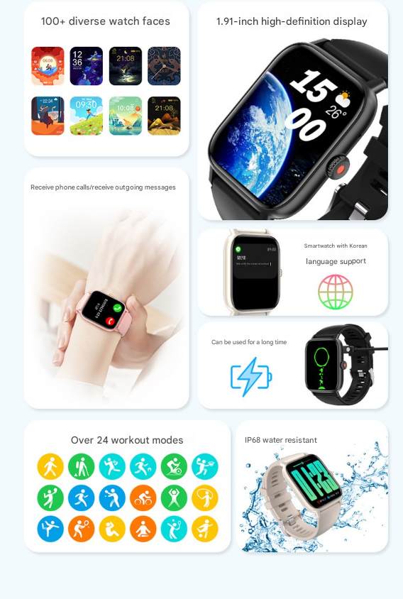 Wapik Bluetooth Smartwatch Z8 Smartband Sports Watch GPS, $45.59