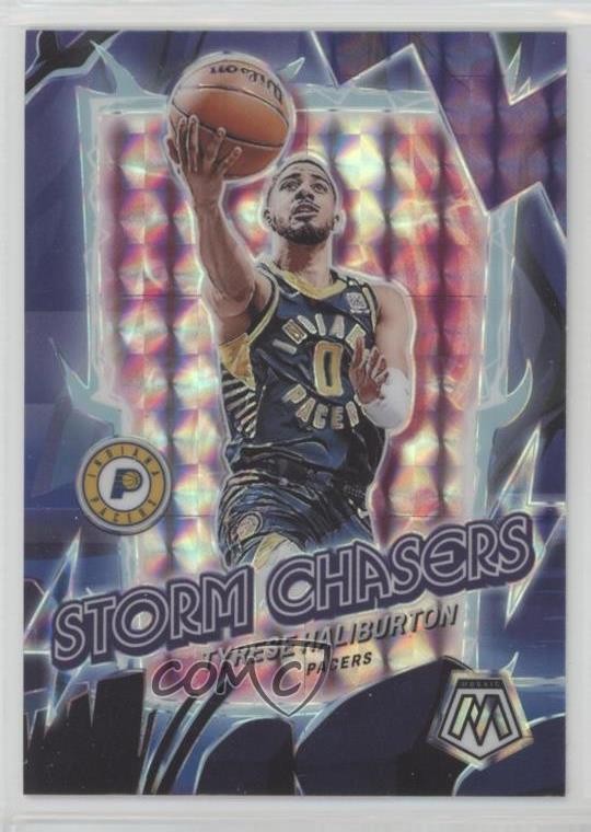 2023-24 Panini Mosaic Storm Chasers Tyrese Haliburton #10 1b7p