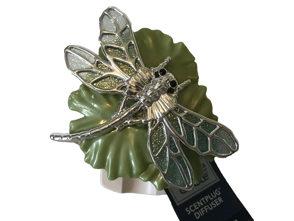 DRAGONFLY SCENTPLUG DIFFUSER NIGHTLIGHT YANKEE CANDLE PLUG IN NEW GREEN SLIVER - Image 4 of 4