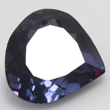 Natural 8.10 Ct Certified Brazil Purple Alexandrite 13x13 MM Pear Loose Gemstone