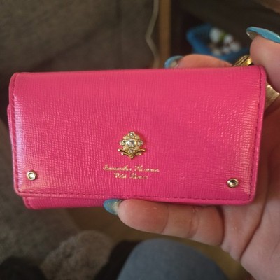 Samantha Thavasa cute pink key wallet with corn, coin purse.Should my cir