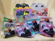 McDonald's Kids Happy Meal 1993 Batman Animated Series Joker Riddler LOT w/boxes