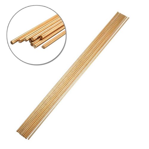 10* fils-bâtons de tige laiton 2mm * 250mm pour réparation soudage brasage sou - Imagen 7 de 8