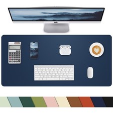 Non-Slip Desk matPULeather Desk Pad Protector Office Desk Mat Large Mouse Pad...