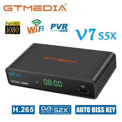 GTMEDIA FTA DVB-S/S2/S2X Digital Satellite TV Receiver PVR SAT Decoder +USB Wifi