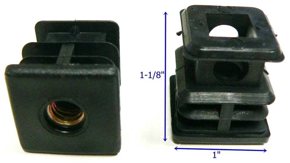 Oajen caster socket furniture insert for 5/16" - 18 thread, use with 1" OD