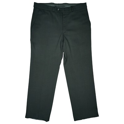Walbusch Wilbur Men's Stretch Fabric Chino Business Pants 25 XL W36 L28 Black